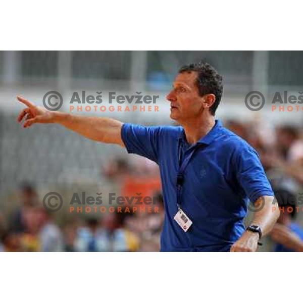 Marko Sibila at handball match Cimos Koper- Trimo Trebnje in the final of slovenian Supercup, played in Bonifika, Koper 6.9.2008. Cimos Koper won 37:26 