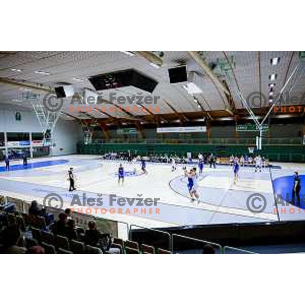 in action during OTP Bank League 2025/2026 basketball match between Lasko and Rogaska in Tri Lilije Hall, Lasko, Slovenia on October 4, 2025