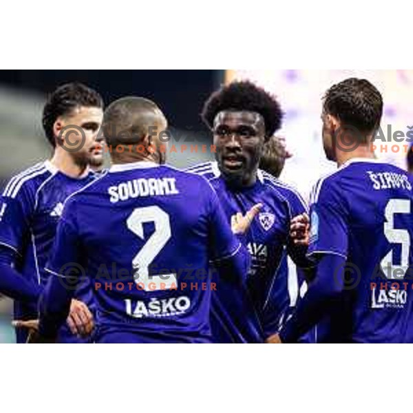 Bradley M’Bondo during Prva liga Telemach 2025/26 football match between NK Maribor and NK Domzale in Ljudski vrt, Maribor, Slovenia on October 4, 2025. Photo: Jure Banfi