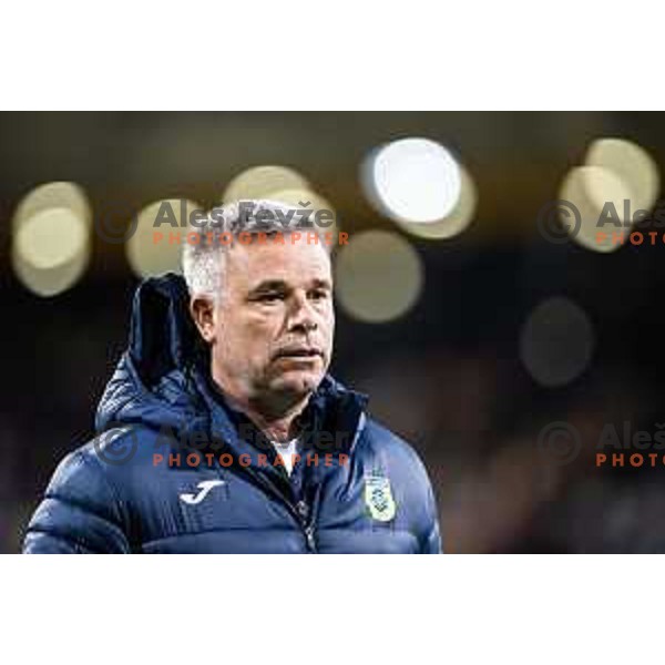 Tonci Zlogar, head coach of NK Domzale during Prva liga Telemach 2025/26 football match between NK Maribor and NK Domzale in Ljudski vrt, Maribor, Slovenia on October 4, 2025. Photo: Jure Banfi