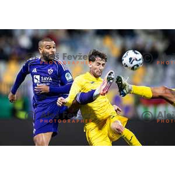 Hilal Soudani in action during Prva liga Telemach 2025/26 football match between NK Maribor and NK Domzale in Ljudski vrt, Maribor, Slovenia on October 4, 2025. Photo: Jure Banfi