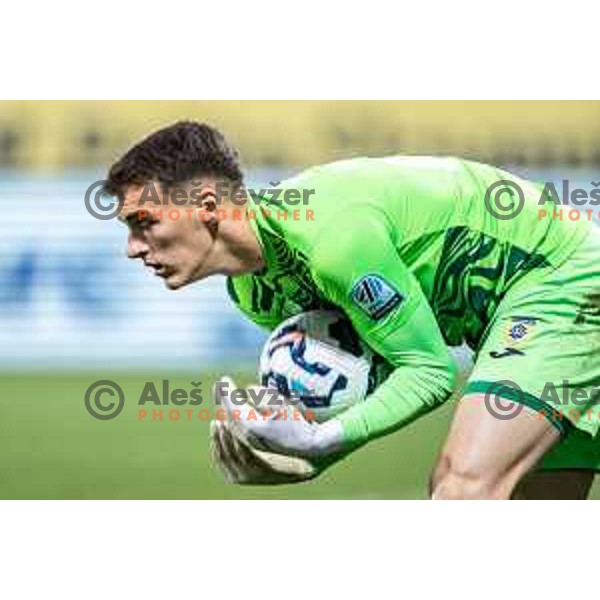 in action during Prva liga Telemach 2025/26 football match between NK Maribor and NK Domzale in Ljudski vrt, Maribor, Slovenia on October 4, 2025. Photo: Jure Banfi