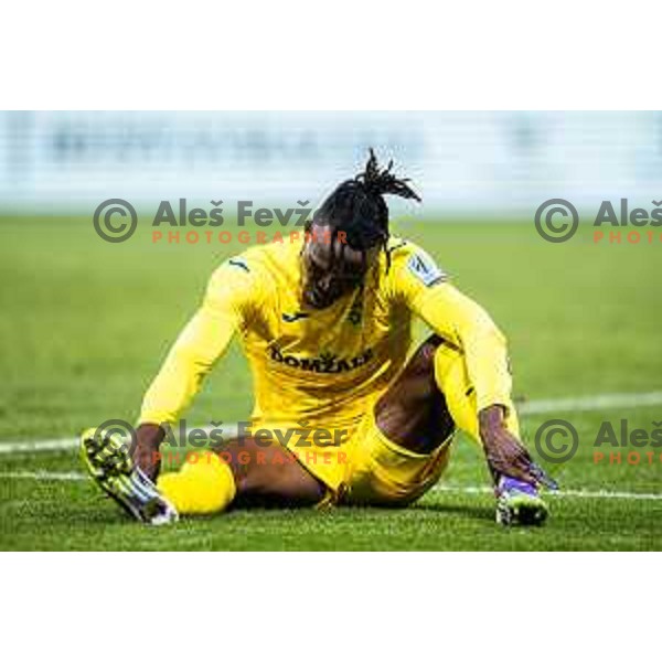 in action during Prva liga Telemach 2025/26 football match between NK Maribor and NK Domzale in Ljudski vrt, Maribor, Slovenia on October 4, 2025. Photo: Jure Banfi