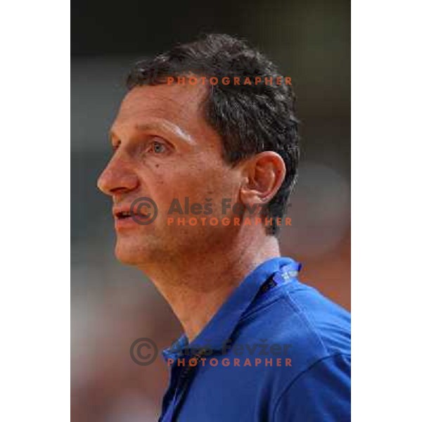 Marko Sibila at handball match Cimos Koper- Trimo Trebnje in the final of slovenian Supercup, played in Bonifika, Koper 6.9.2008. Cimos Koper won 37:26 