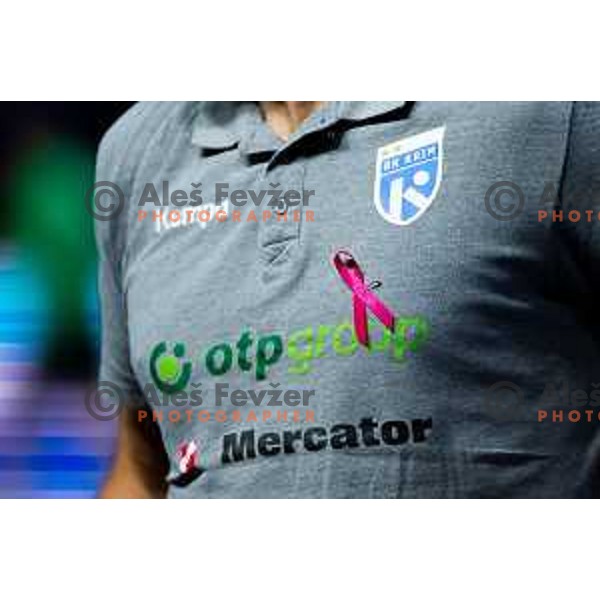 in action during EHF Women’s Champions League 2025/2026 handball match between Krim OTP Group Mercator (SLO) and Ferencvaros TC-Rail Cargo Hungaria (HU) in Ljubljana, Slovenia on October 5, 2025. Photo: Filip Barbalic