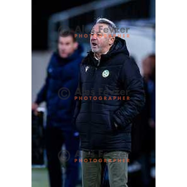 Slavisa Stojanovic, head coach of Koper during Prva liga Telemach 2025/2026 football match between Primorje and Koper in Ajdovscina, Slovenia on October 5, 2025