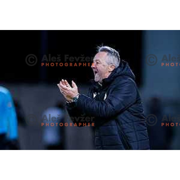 Slavisa Stojanovic, head coach of Koper during Prva liga Telemach 2025/2026 football match between Primorje and Koper in Ajdovscina, Slovenia on October 5, 2025