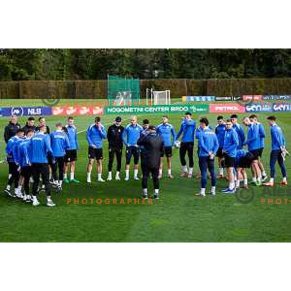 Slovenia Football team practice, Brdo pri Kranju, Slovenia on October 6, 2025