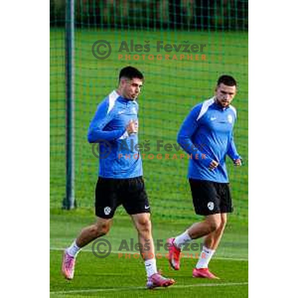 Svit Seslar of Slovenia Football team during practice session at NNC Brdo pri Kranju, Slovenia on October 6, 2025