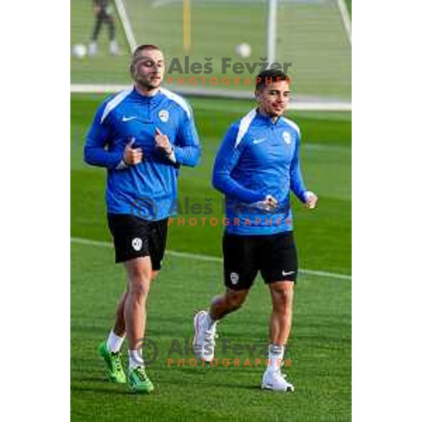 Blaz Kramer of Slovenia Football team during practice session at NNC Brdo pri Kranju, Slovenia on October 6, 2025