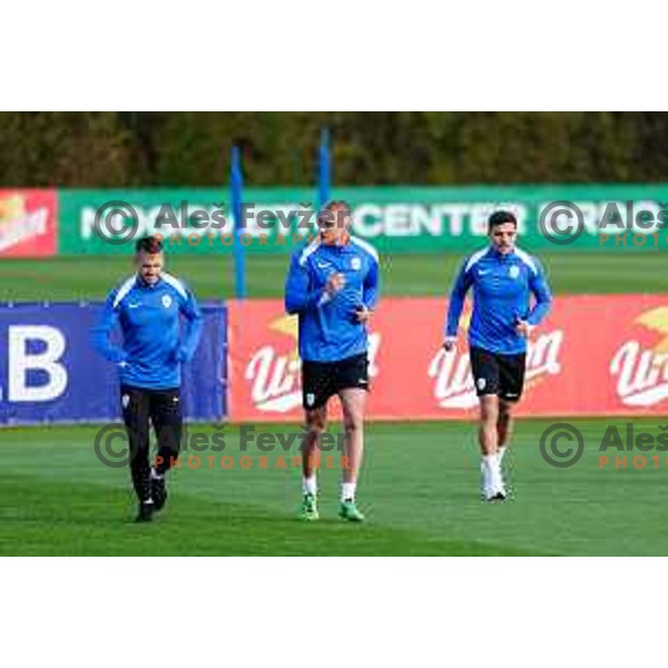 Blaz Kramer of Slovenia Football team during practice session at NNC Brdo pri Kranju, Slovenia on October 6, 2025