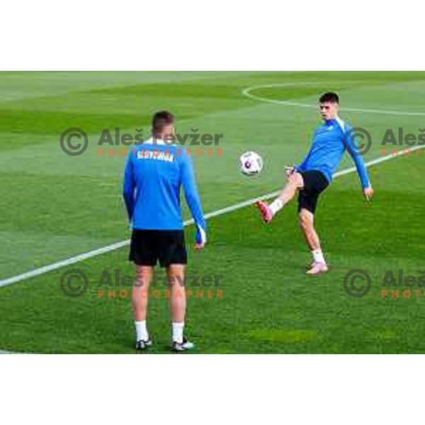 Svit Seslar of Slovenia Football team during practice session at NNC Brdo pri Kranju, Slovenia on October 6, 2025