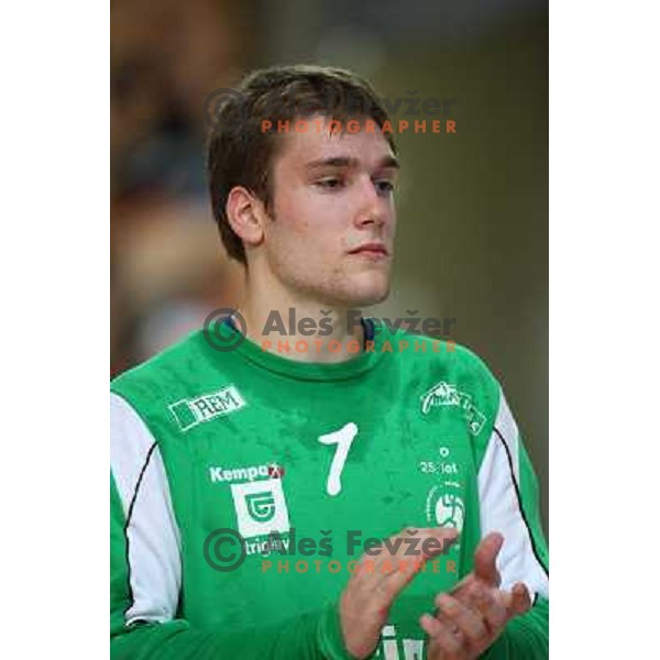 Ferlin at handball match Cimos Koper- Trimo Trebnje in the final of slovenian Supercup, played in Bonifika, Koper 6.9.2008. Cimos Koper won 37:26 