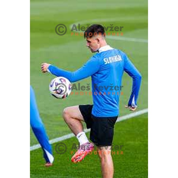 Svit Seslar of Slovenia Football team during practice session at NNC Brdo pri Kranju, Slovenia on October 6, 2025