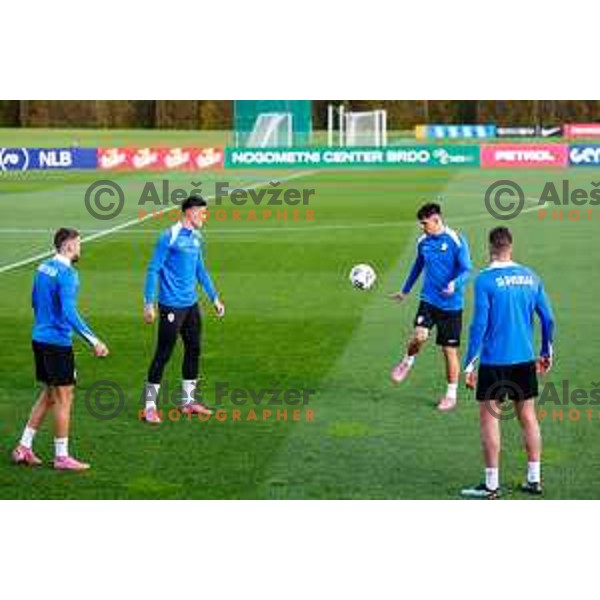 Slovenia Football team practice, Brdo pri Kranju, Slovenia on October 6, 2025