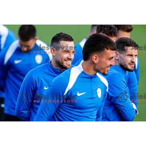 Timi Max Elsnik of Slovenia Football team during practice session at NNC Brdo pri Kranju, Slovenia on October 6, 2025