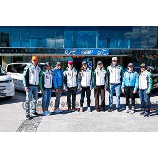 Zan Kranjec during Slovenia Ski Federation annual event “Junaki Zime” - Slovenia Winter teams official presentation before start of 20235/2026 Olympic season in Brdo Congress Centre, Brdo pri Kranju, Slovenia on October 7, 2025