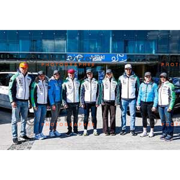 Zan Kranjec during Slovenia Ski Federation annual event “Junaki Zime” - Slovenia Winter teams official presentation before start of 20235/2026 Olympic season in Brdo Congress Centre, Brdo pri Kranju, Slovenia on October 7, 2025