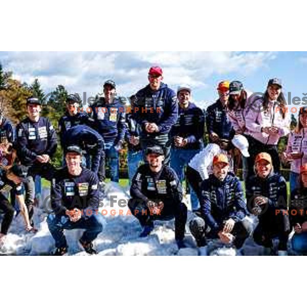 Zan Kranjec during Slovenia Ski Federation annual event “Junaki Zime” - Slovenia Winter teams official presentation before start of 20235/2026 Olympic season in Brdo Congress Centre, Brdo pri Kranju, Slovenia on October 7, 2025