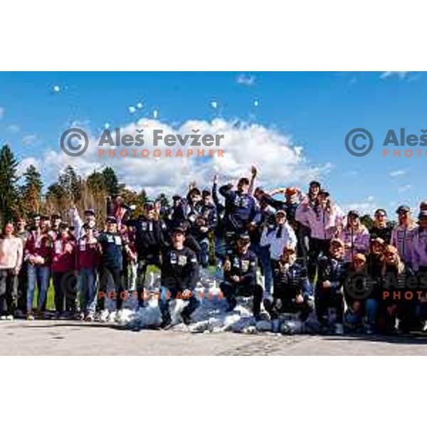 during Slovenia Ski Federation annual event “Junaki Zime” - Slovenia Winter teams official presentation before start of 20235/2026 Olympic season in Brdo Congress Centre, Brdo pri Kranju, Slovenia on October 7, 2025