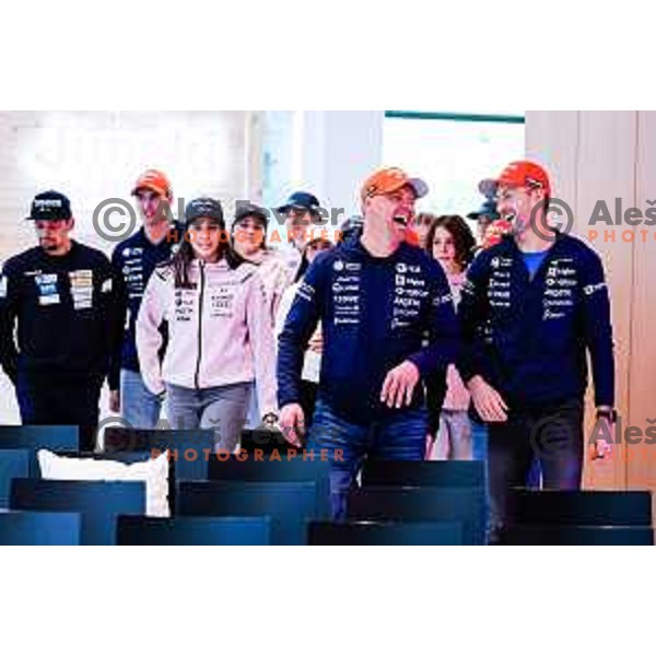 during Slovenia Ski Federation annual event “Junaki Zime” - Slovenia Winter teams official presentation before start of 20235/2026 Olympic season in Brdo Congress Centre, Brdo pri Kranju, Slovenia on October 7, 2025