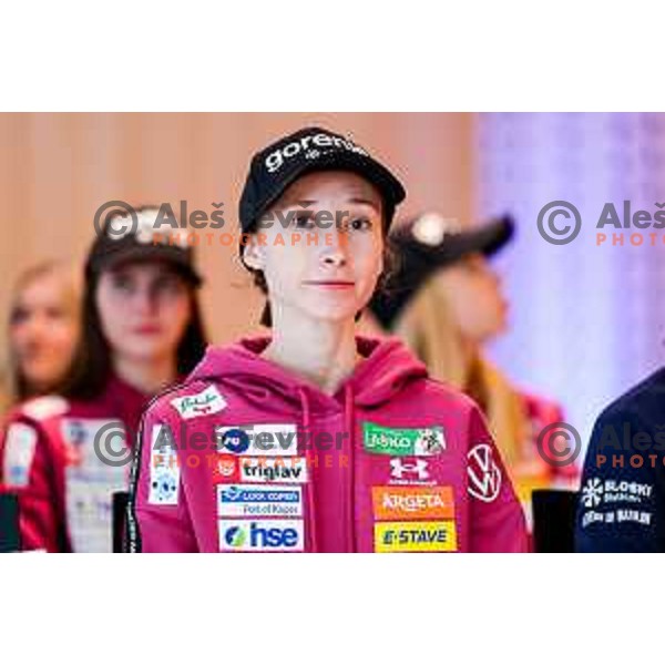 during Slovenia Ski Federation annual event “Junaki Zime” - Slovenia Winter teams official presentation before start of 20235/2026 Olympic season in Brdo Congress Centre, Brdo pri Kranju, Slovenia on October 7, 2025