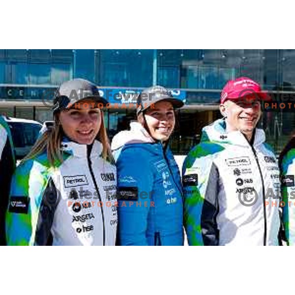 during Slovenia Ski Federation annual event “Junaki Zime” - Slovenia Winter teams official presentation before start of 20235/2026 Olympic season in Brdo Congress Centre, Brdo pri Kranju, Slovenia on October 7, 2025