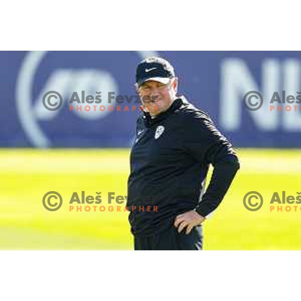 Matjaz Kek, head coach of Slovenia Football team during practice session, Brdo pri Kranju, Slovenia on October 8, 2025