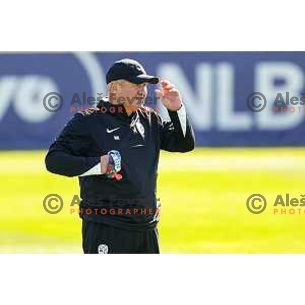 Matjaz Kek, head coach of Slovenia Football team during practice session, Brdo pri Kranju, Slovenia on October 8, 2025