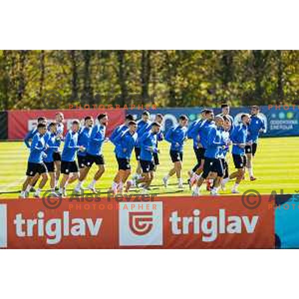 Slovenia Football team practice, Brdo pri Kranju, Slovenia on October 8, 2025
