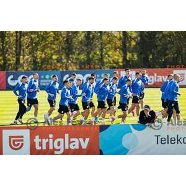 Slovenia Football team practice, Brdo pri Kranju, Slovenia on October 8, 2025