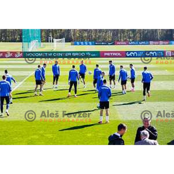 Slovenia Football team practice, Brdo pri Kranju, Slovenia on October 8, 2025