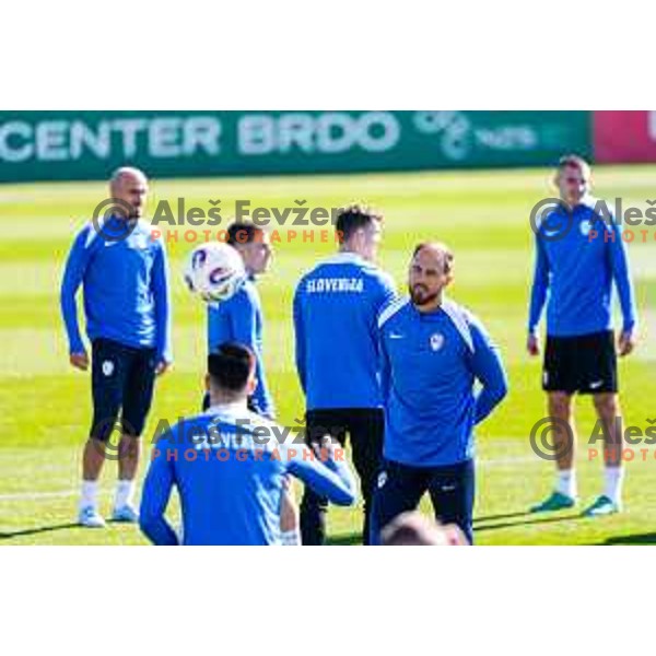 Jan Oblak of Slovenia Football team during practice session, Brdo pri Kranju, Slovenia on October 8, 2025