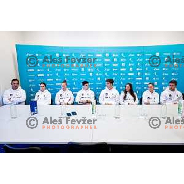 Slovenia Gymnastic team press conference before departure to World Championship, Ljubljana, Slovenia on October 8, 2025