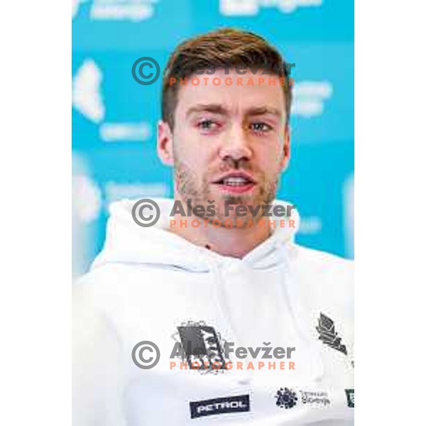 Luka Bojanc of Slovenia Gymnastic team during press conference before departure to World Championship, Ljubljana, Slovenia on October 8, 2025