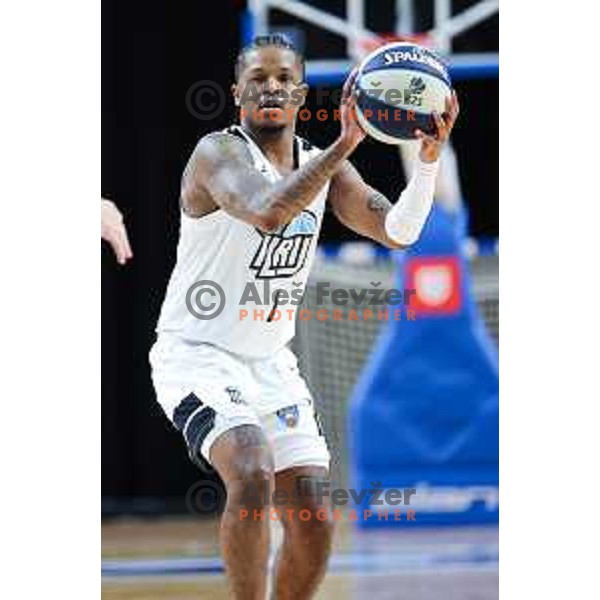 Wendell Jerome Grenn Jr of Ilirija in action during OTP Bank League 2025/2026 basketball match between Ilirija and Krka in Hala Tivoli, Ljubljana, Slovenia on October 9, 2025. Photo: Filip Barbalic