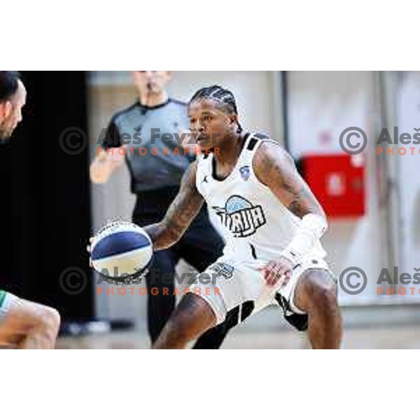Wendell Jerome Grenn Jr of Ilirija in action during OTP Bank League 2025/2026 basketball match between Ilirija and Krka in Hala Tivoli, Ljubljana, Slovenia on October 9, 2025. Photo: Filip Barbalic