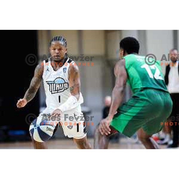 Wendell Jerome Grenn Jr of Ilirija in action during OTP Bank League 2025/2026 basketball match between Ilirija and Krka in Hala Tivoli, Ljubljana, Slovenia on October 9, 2025. Photo: Filip Barbalic