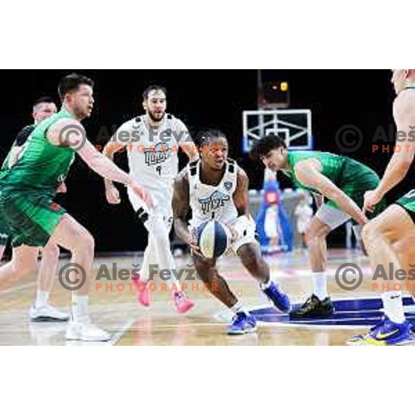 Wendell Jerome Grenn Jr of Ilirija in action during OTP Bank League 2025/2026 basketball match between Ilirija and Krka in Hala Tivoli, Ljubljana, Slovenia on October 9, 2025. Photo: Filip Barbalic