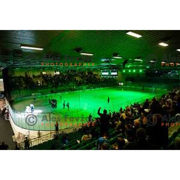 Hala Tivoli during IceHL 2025/2026 ice-hockey match between SZ Olimpija and Steinbach Black Wings Linz in Tivoli Hall, Ljubljana, Slovenia on October 10, 2025. Photo: Filip Barbalic