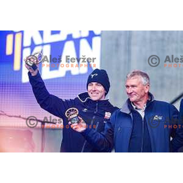 Tadej Pogacar at the Pogi Challenge at Krvavec Ski resort, Slovenia on October 12, 2025