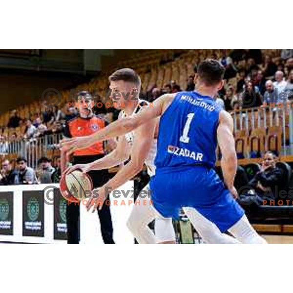 of Ilirija in action during AdmiralBet ABA League 2025/2026 basketball match between Ilirija and Zadar in Tivoli Hall, Ljubljana, Slovenia on October 12, 2025