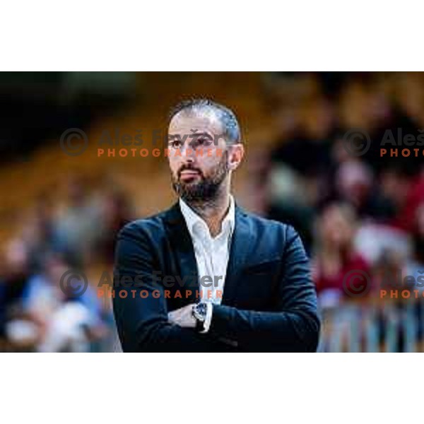 of Ilirija in action during AdmiralBet ABA League 2025/2026 basketball match between Ilirija and Zadar in Tivoli Hall, Ljubljana, Slovenia on October 12, 2025