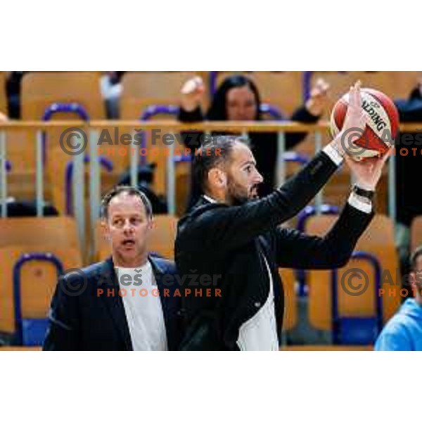 of Ilirija in action during AdmiralBet ABA League 2025/2026 basketball match between Ilirija and Zadar in Tivoli Hall, Ljubljana, Slovenia on October 12, 2025