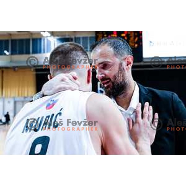 of Ilirija in action during AdmiralBet ABA League 2025/2026 basketball match between Ilirija and Zadar in Tivoli Hall, Ljubljana, Slovenia on October 12, 2025