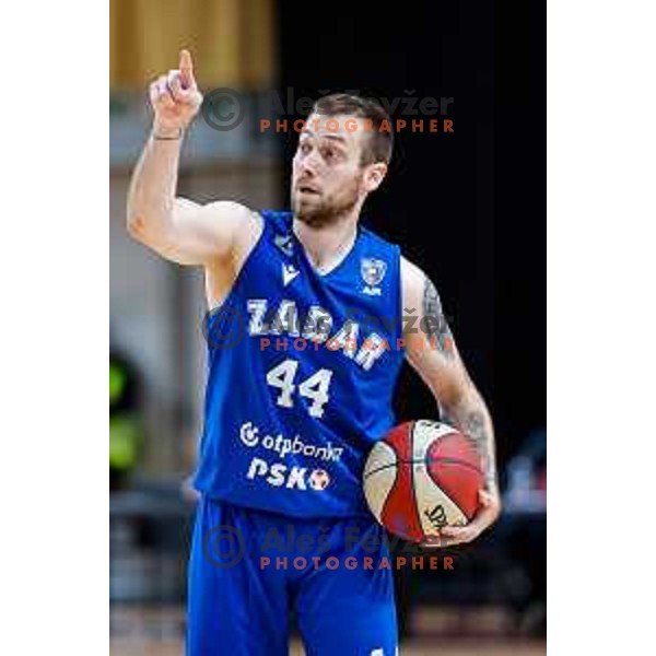 of Ilirija in action during AdmiralBet ABA League 2025/2026 basketball match between Ilirija and Zadar in Tivoli Hall, Ljubljana, Slovenia on October 12, 2025