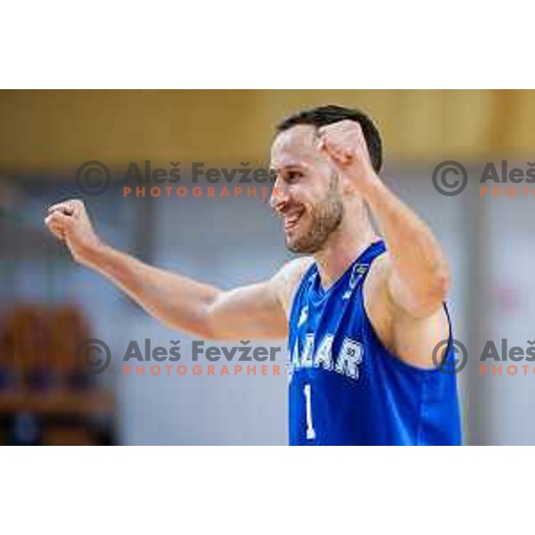of Ilirija in action during AdmiralBet ABA League 2025/2026 basketball match between Ilirija and Zadar in Tivoli Hall, Ljubljana, Slovenia on October 12, 2025