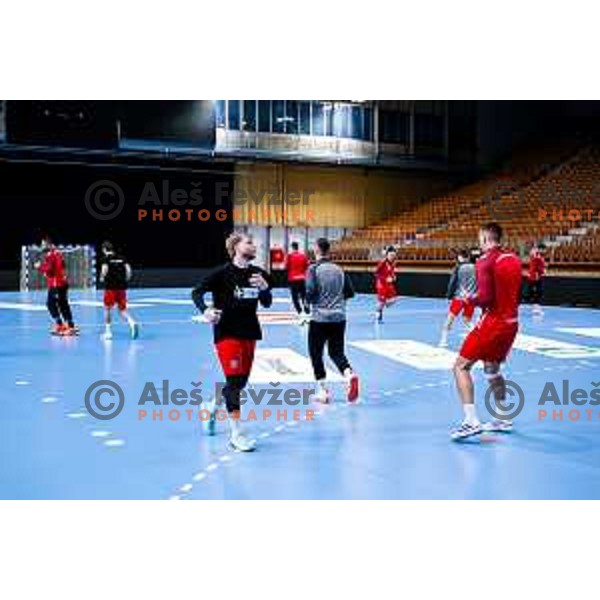 RK LL Grosist Slovan practice session in Tivoli Hall, Ljubljana, Slovenia on October 13, 2025