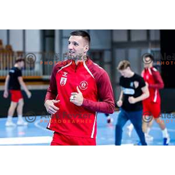 RK LL Grosist Slovan practice session in Tivoli Hall, Ljubljana, Slovenia on October 13, 2025