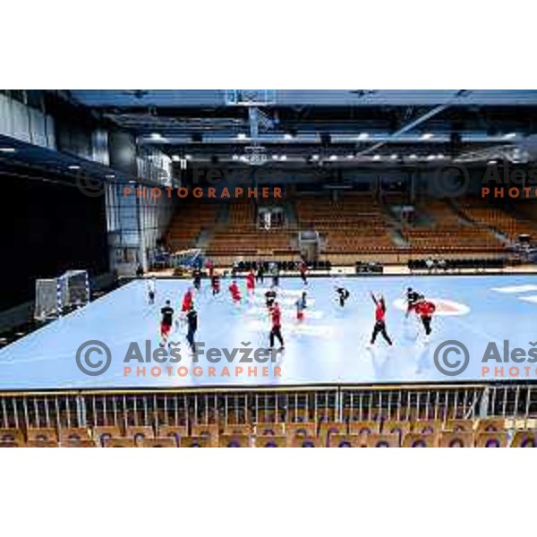 RK LL Grosist Slovan practice session in Tivoli Hall, Ljubljana, Slovenia on October 13, 2025